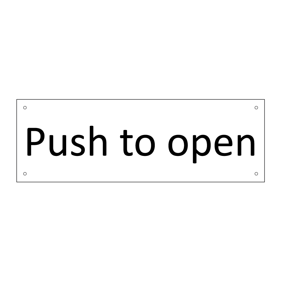 Push to open
