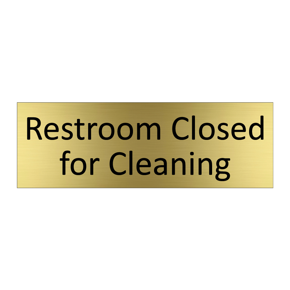 Restroom Closed for Cleaning