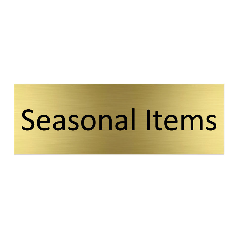 Seasonal Items