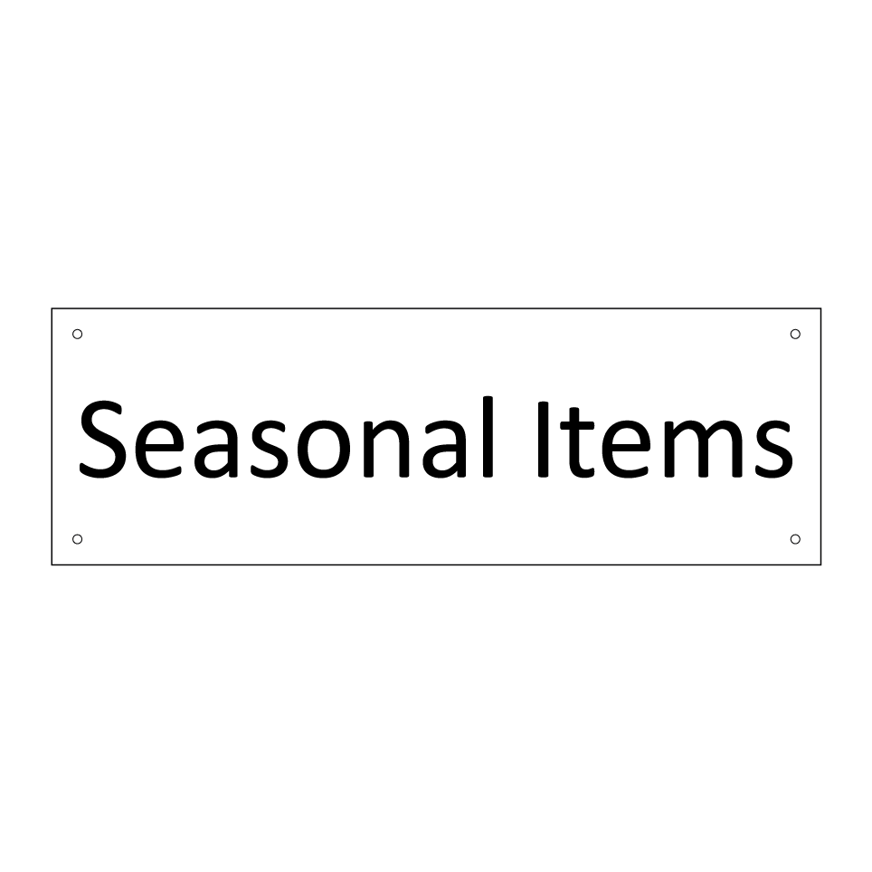 Seasonal Items
