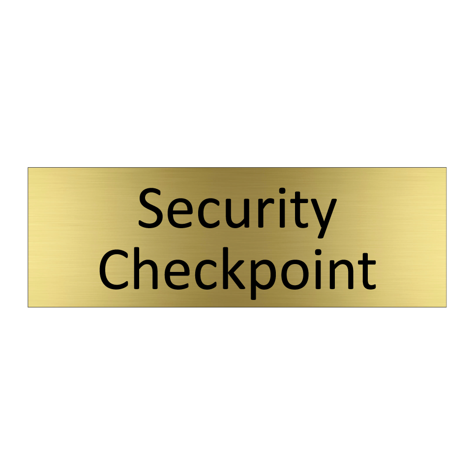Security Checkpoint