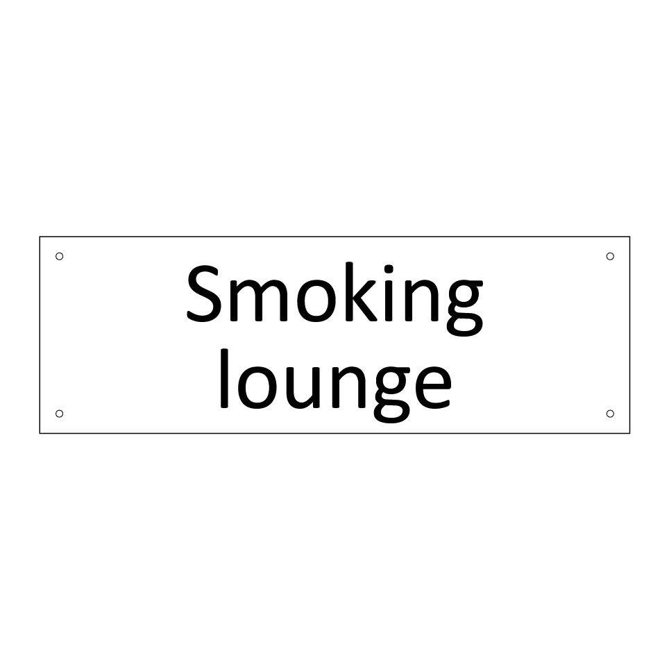 Smoking lounge
