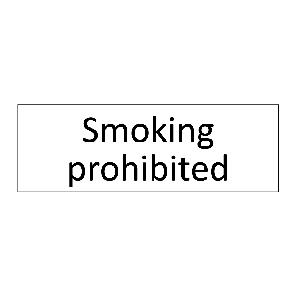Smoking prohibited