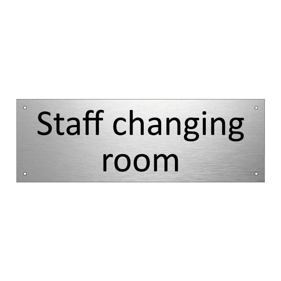 Staff changing room