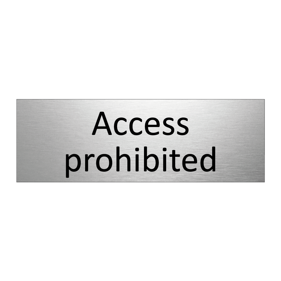 Access prohibited