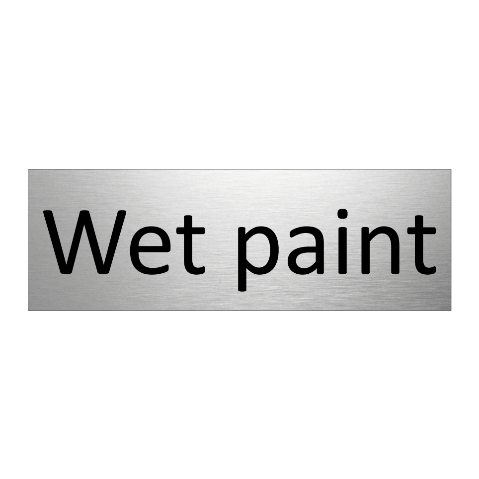 Wet paint