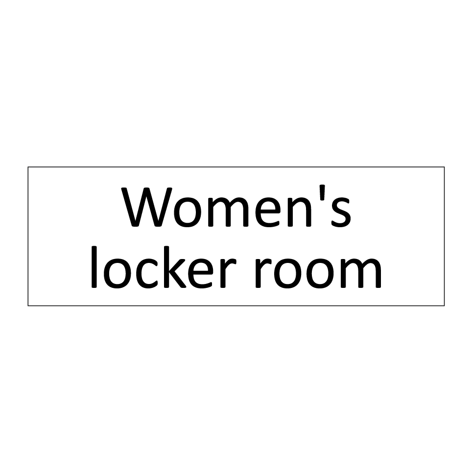 Women's locker room
