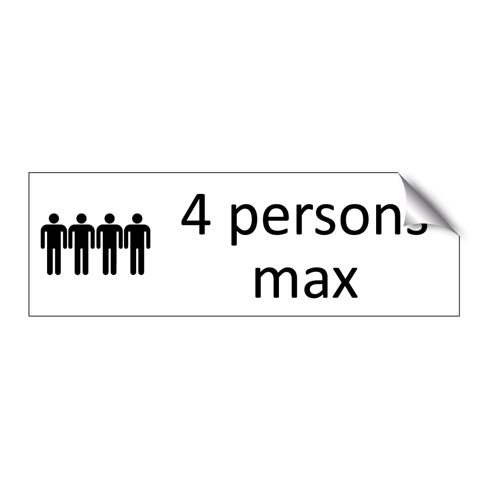 4 persons max