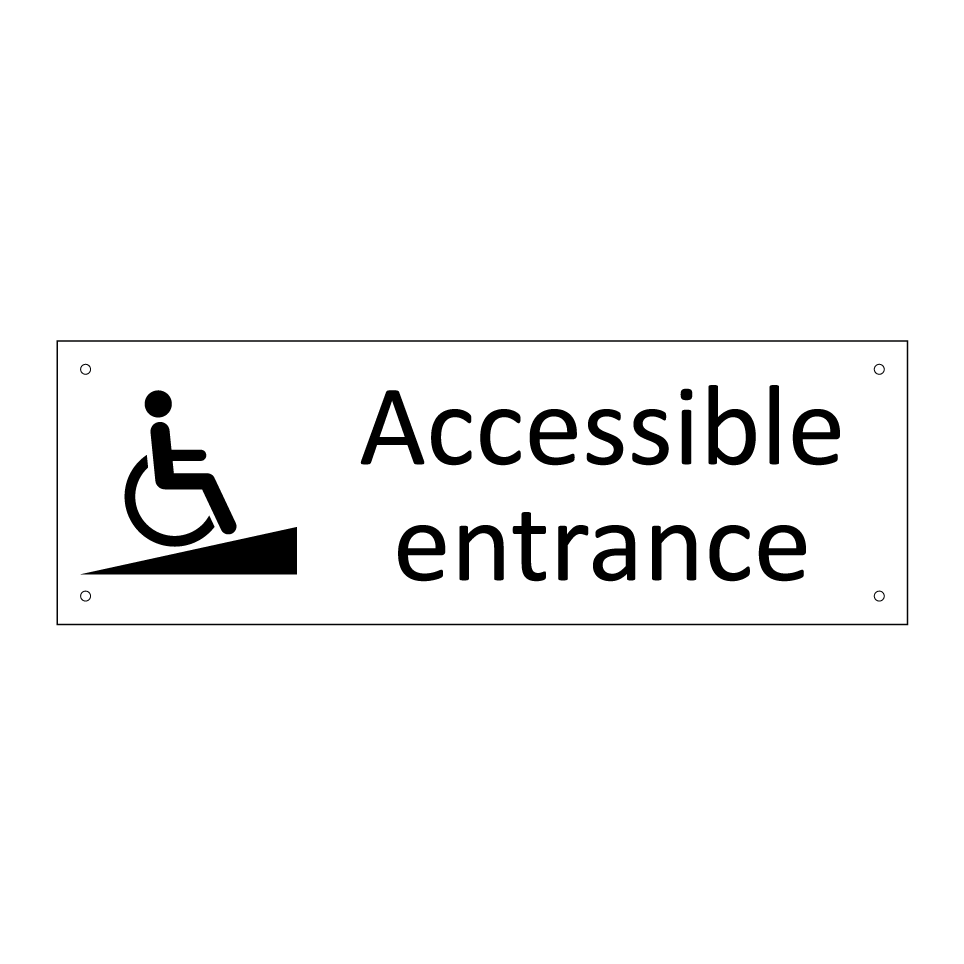 Accessible entrance