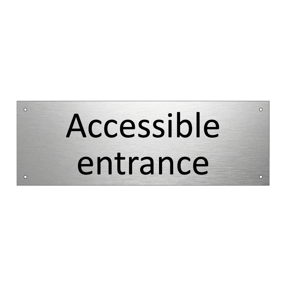 Accessible entrance