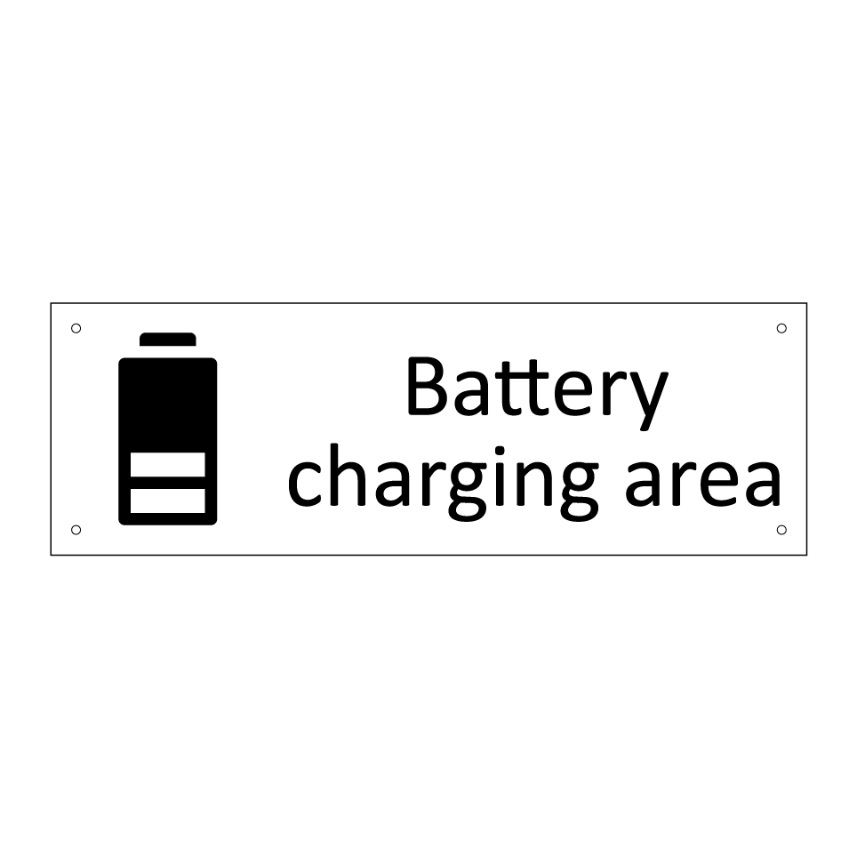 Battery charging area