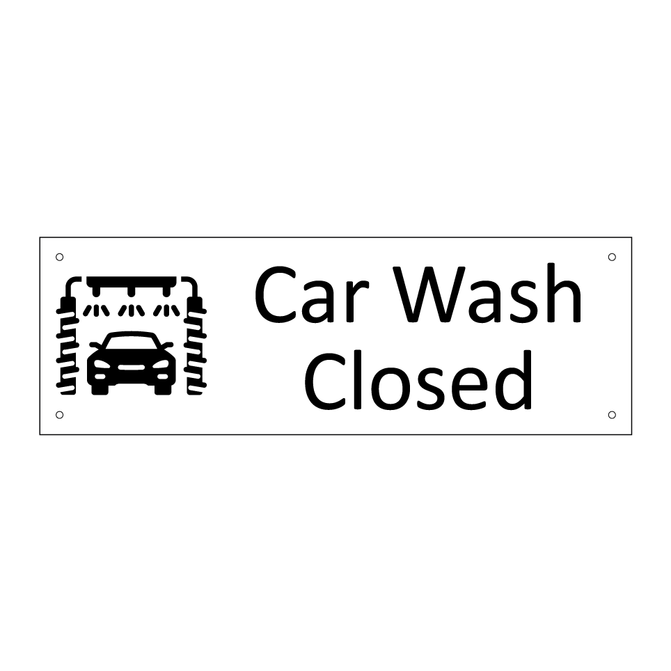 Car Wash Closed