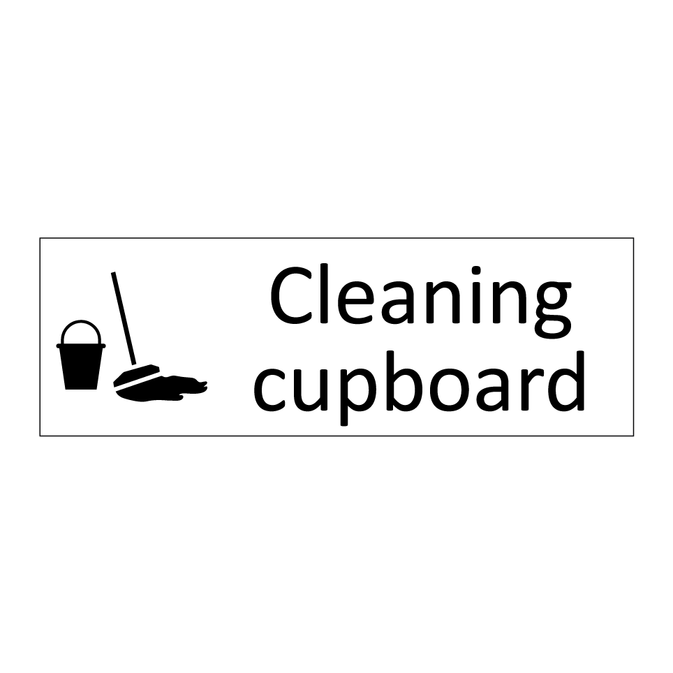 Cleaning cupboard
