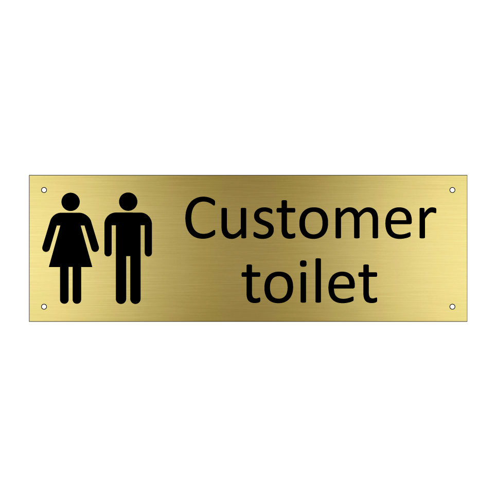Customer toilet