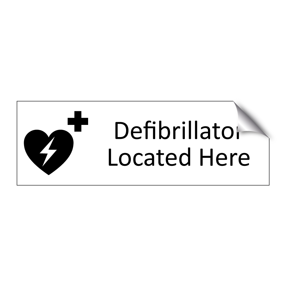 Defibrillator Located Here