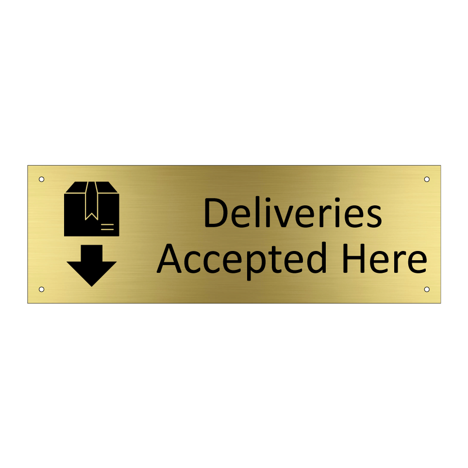 Deliveries Accepted Here