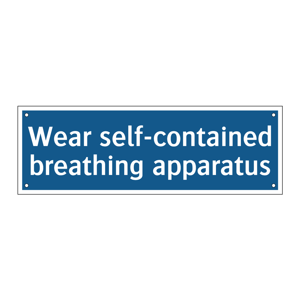 Wear self-contained breathing apparatus