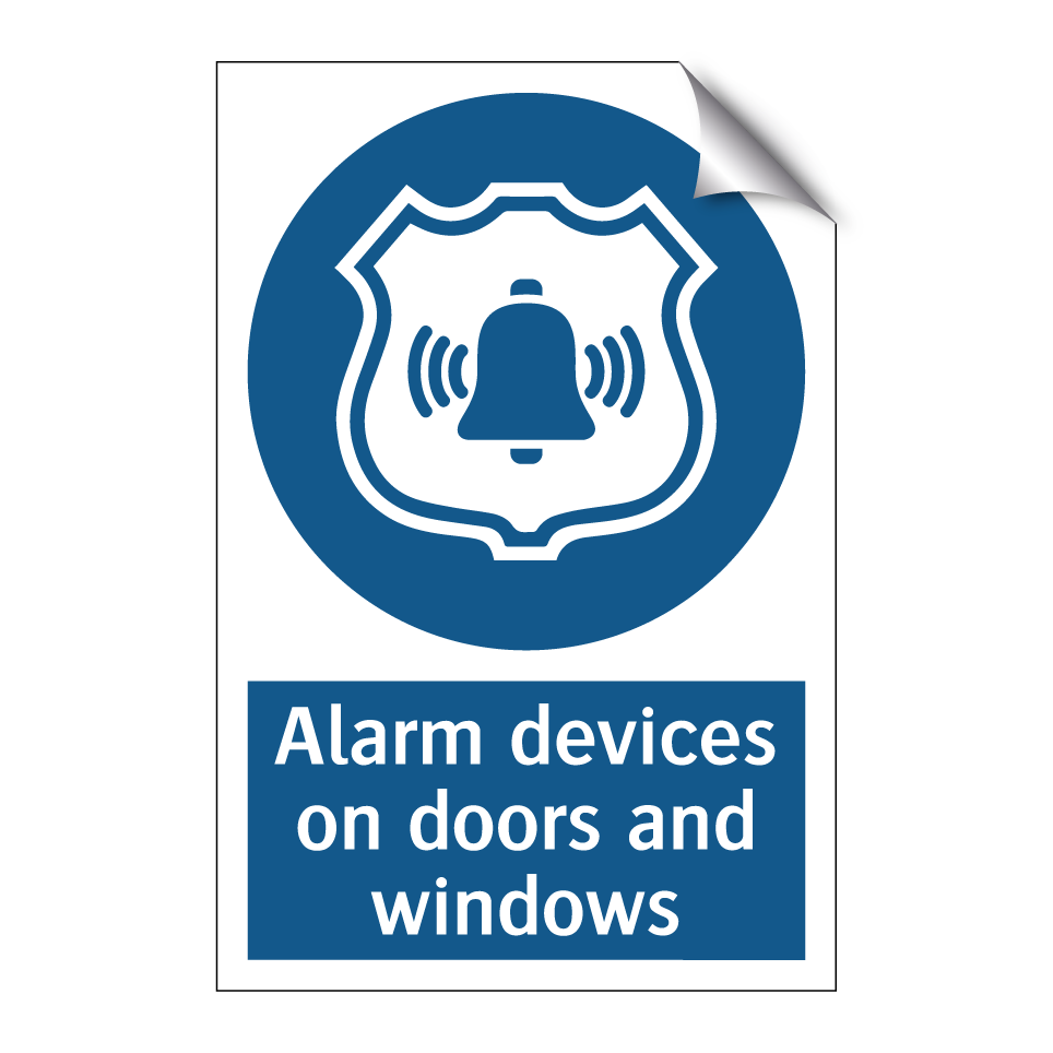 Alarm devices on doors and windows