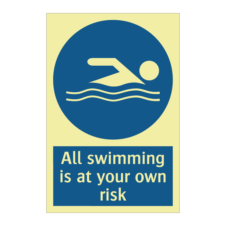 All swimming is at your own risk