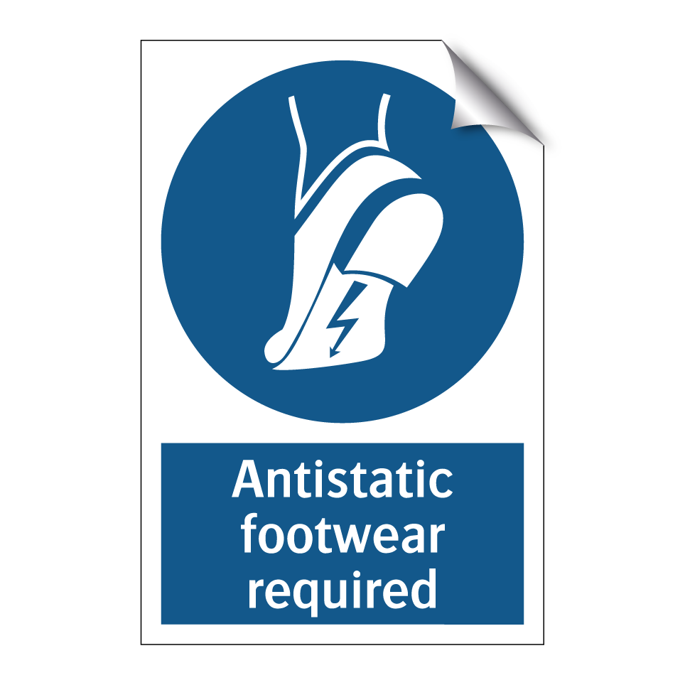 Antistatic footwear required