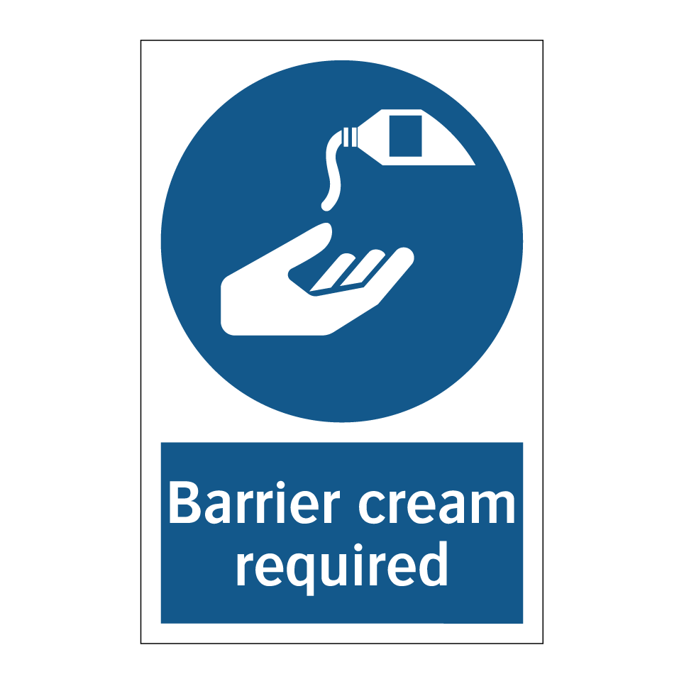Barrier cream required