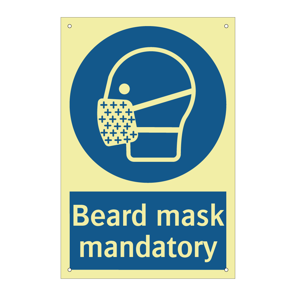 Beard mask mandatory