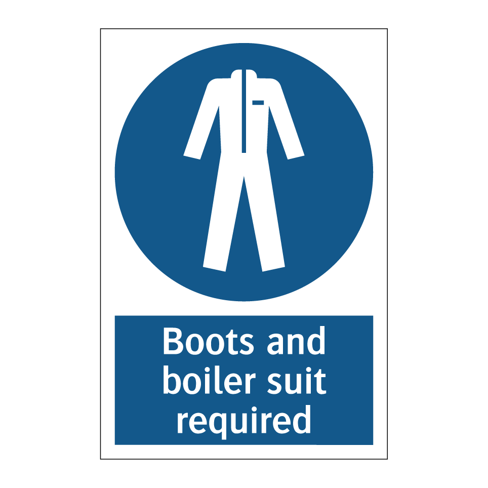 Boots and boiler suit required