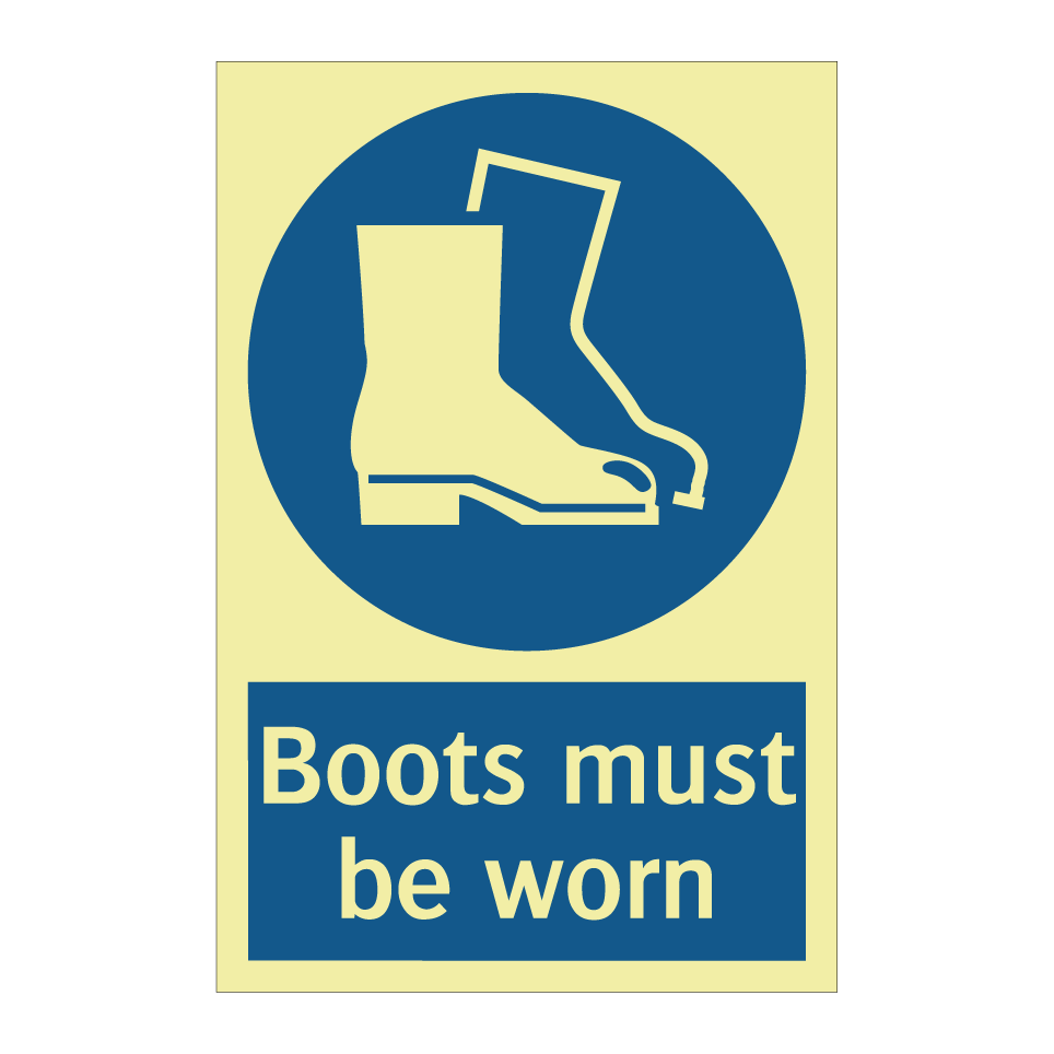 Boots must be worn