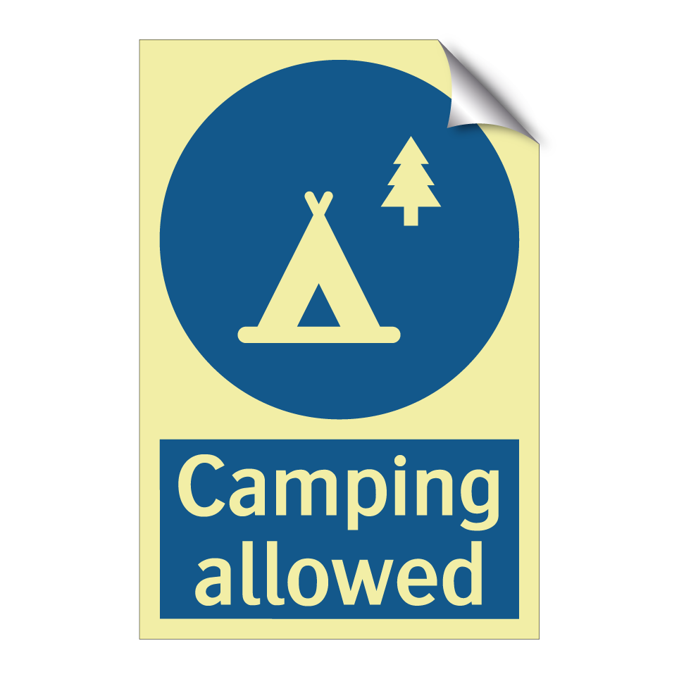 Camping allowed