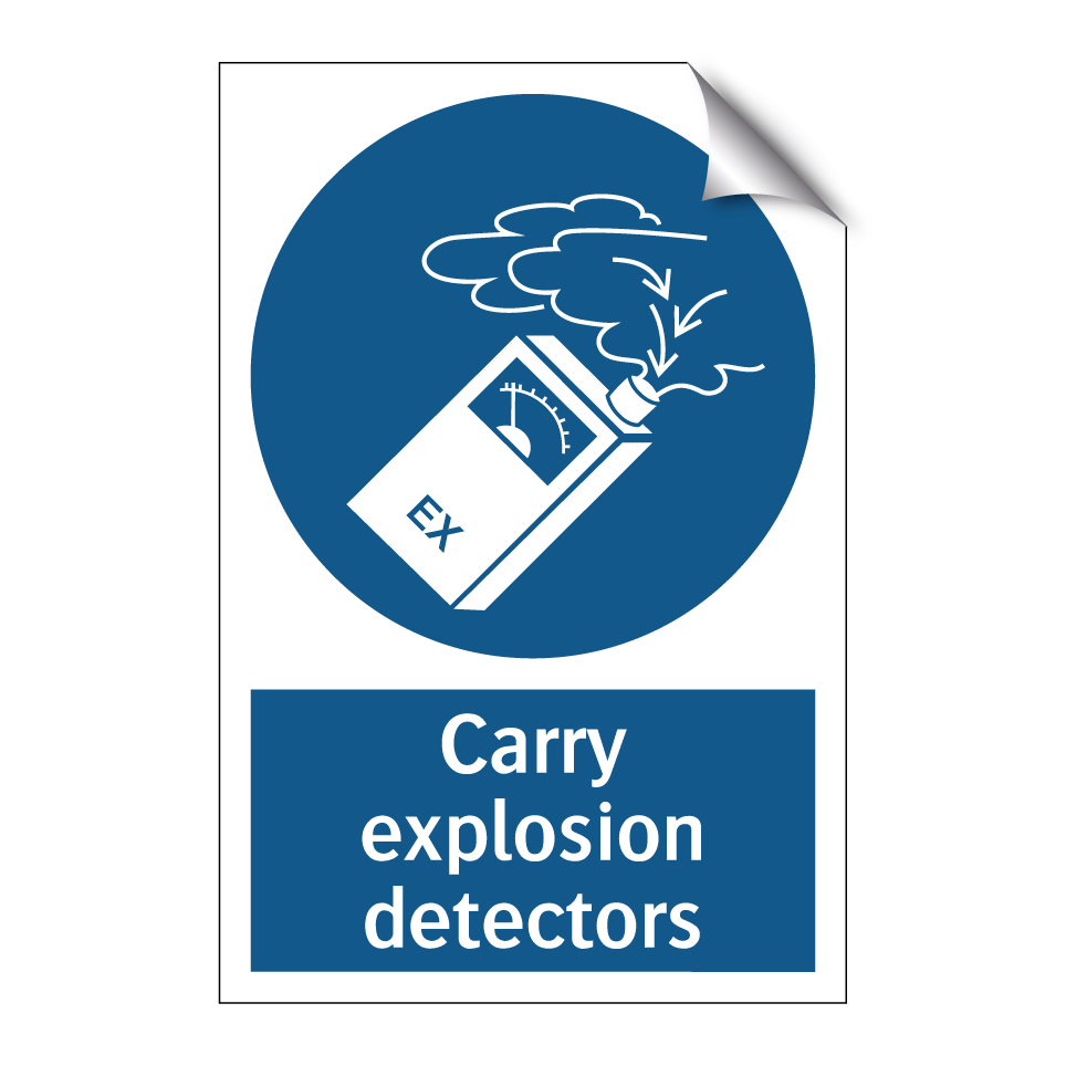 Carry explosion detectors