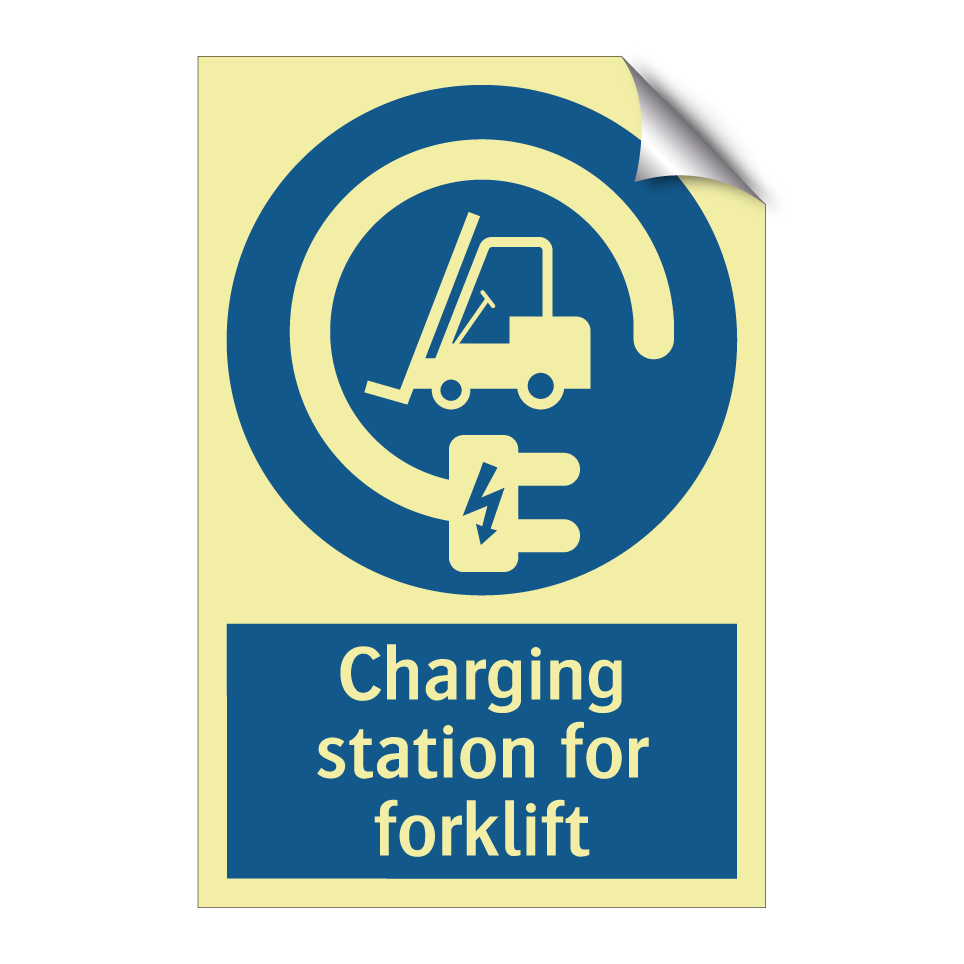 Charging station for forklift