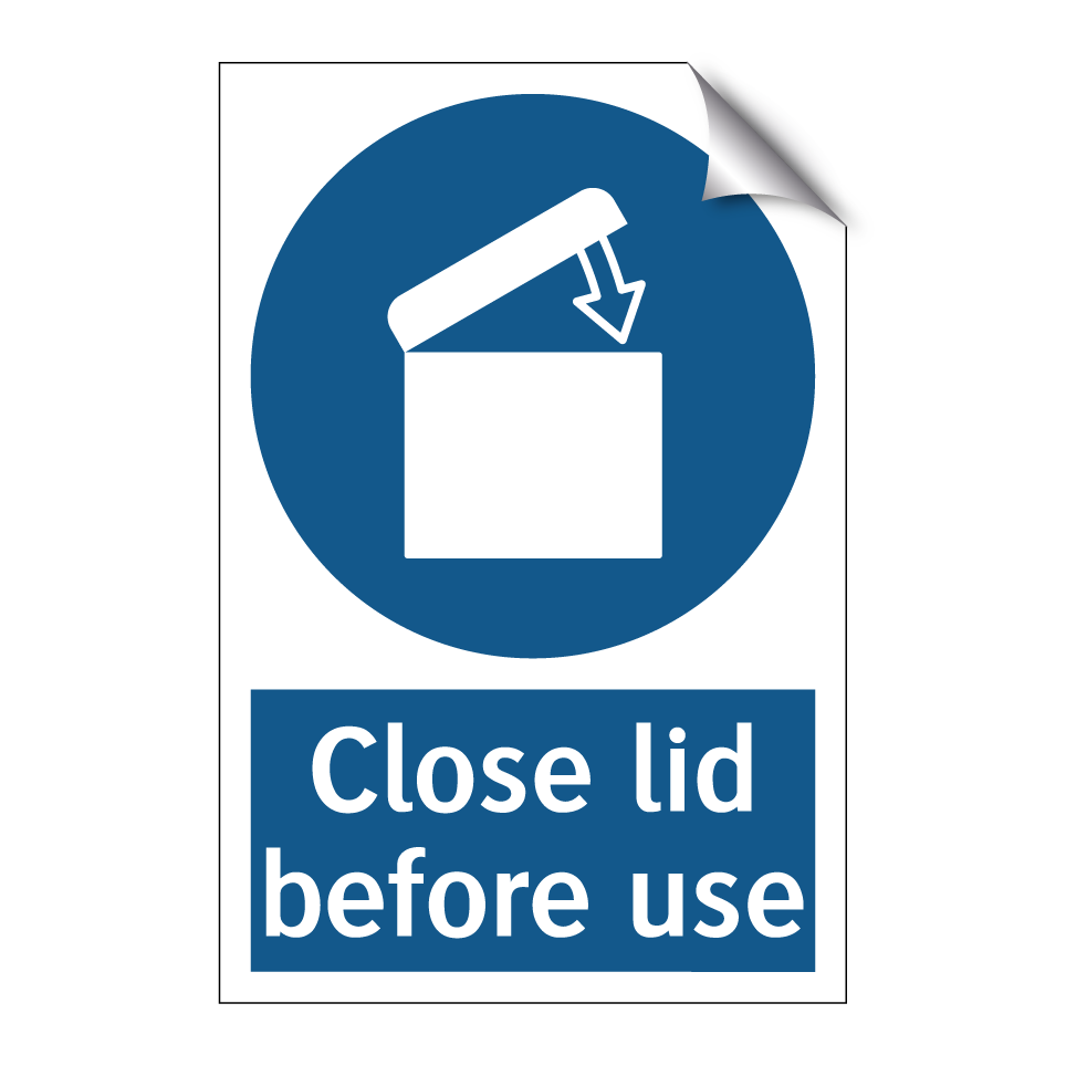 Close lid before use