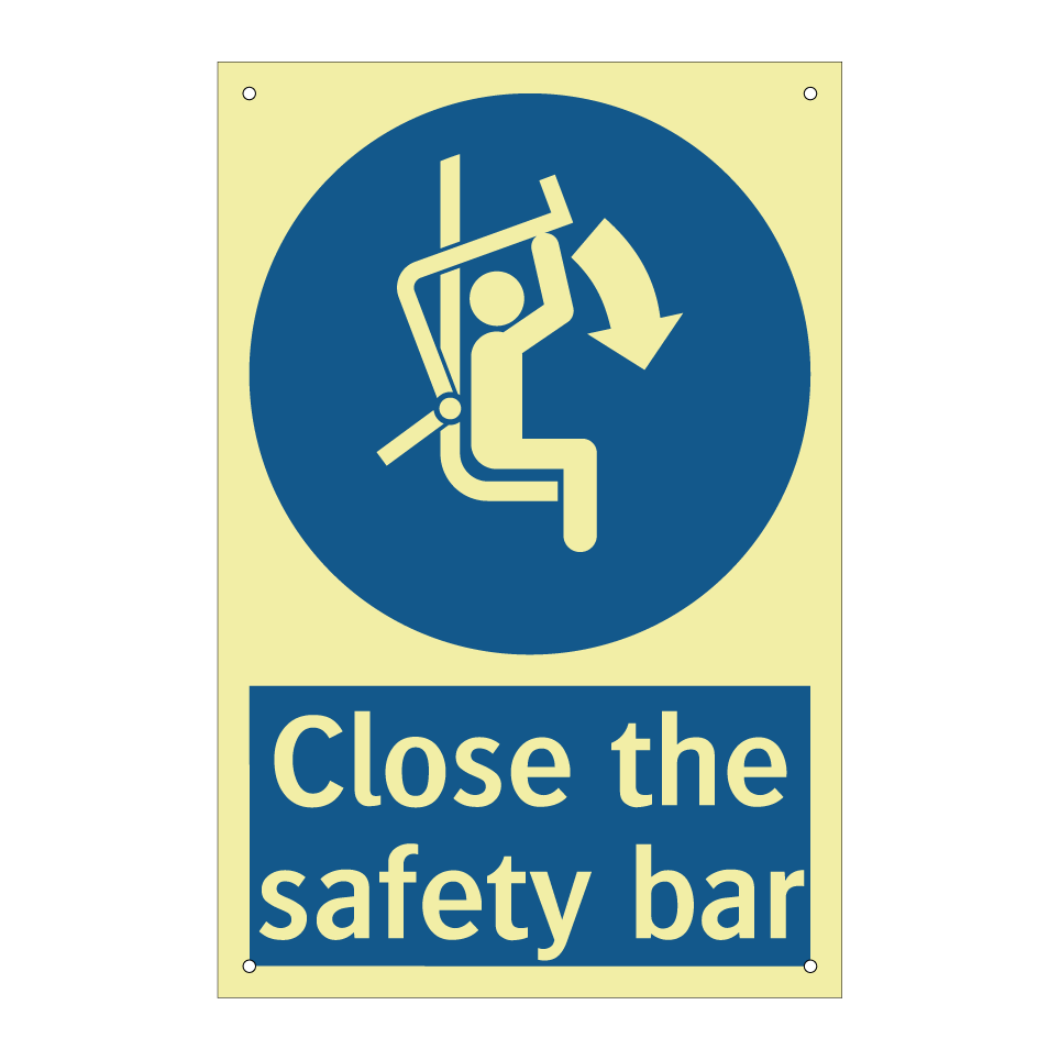Close the safety bar