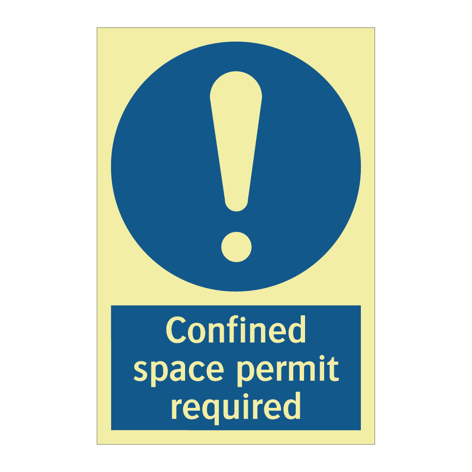 Confined space permit required