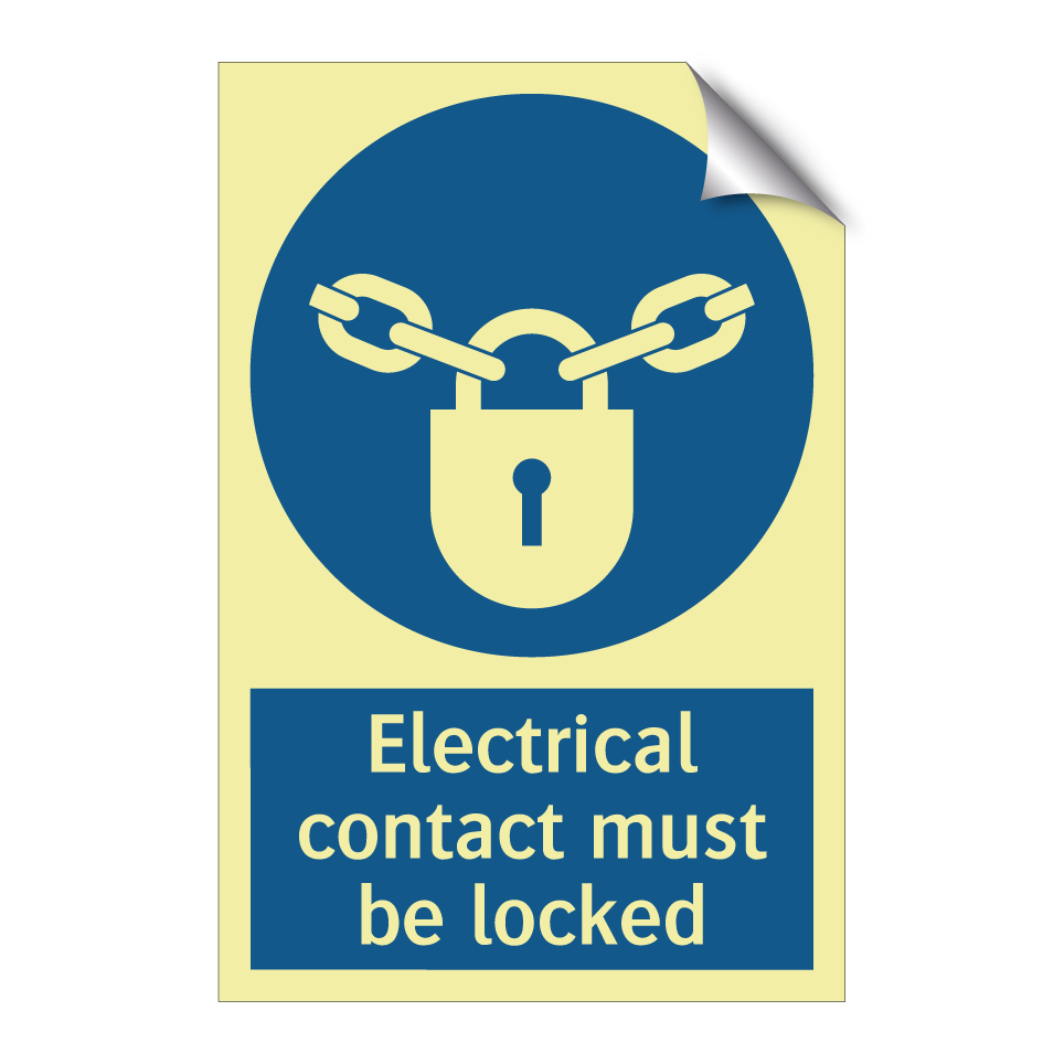 Electrical contact must be locked