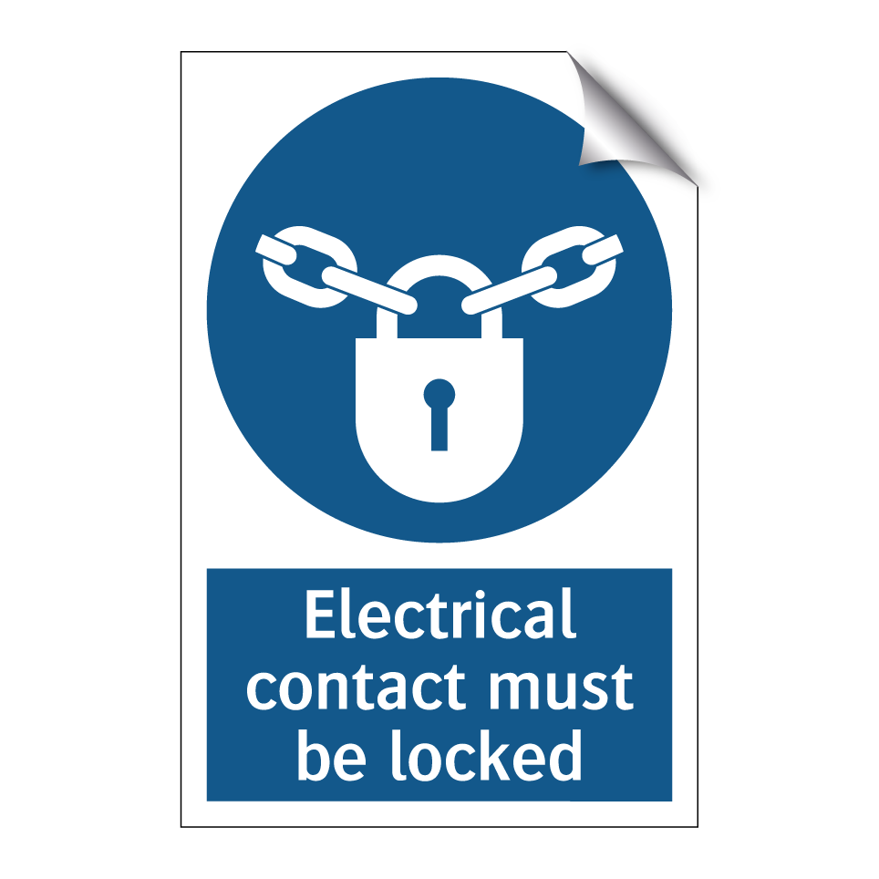 Electrical contact must be locked