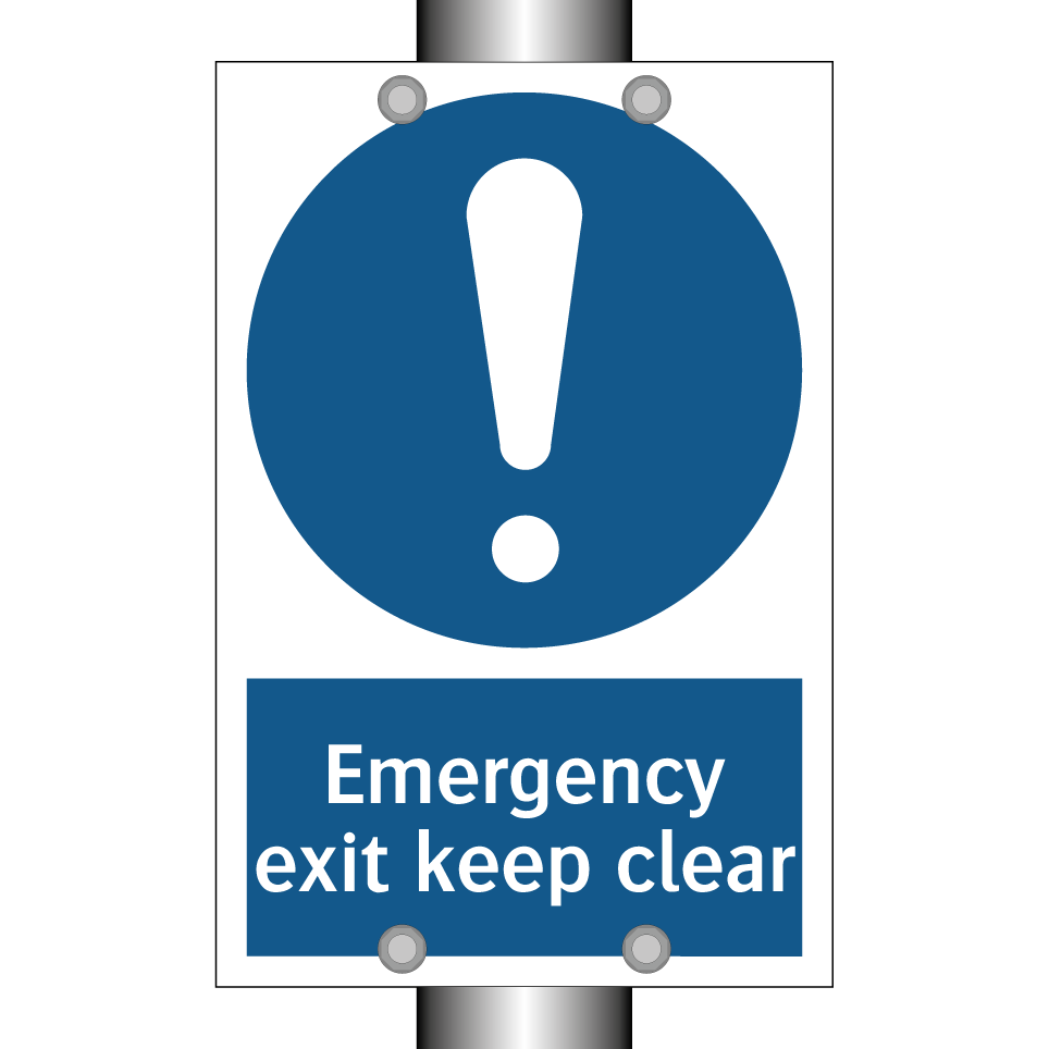 Emergency exit keep clear