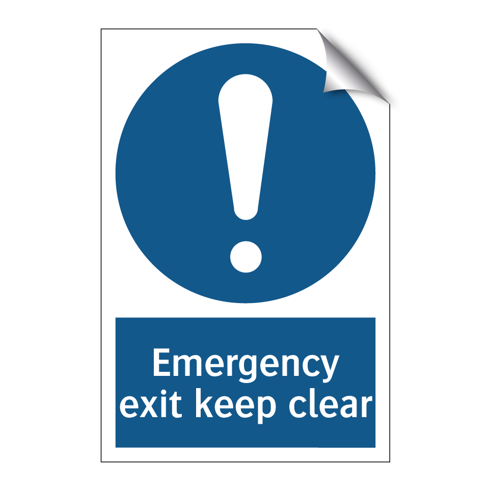 Emergency exit keep clear