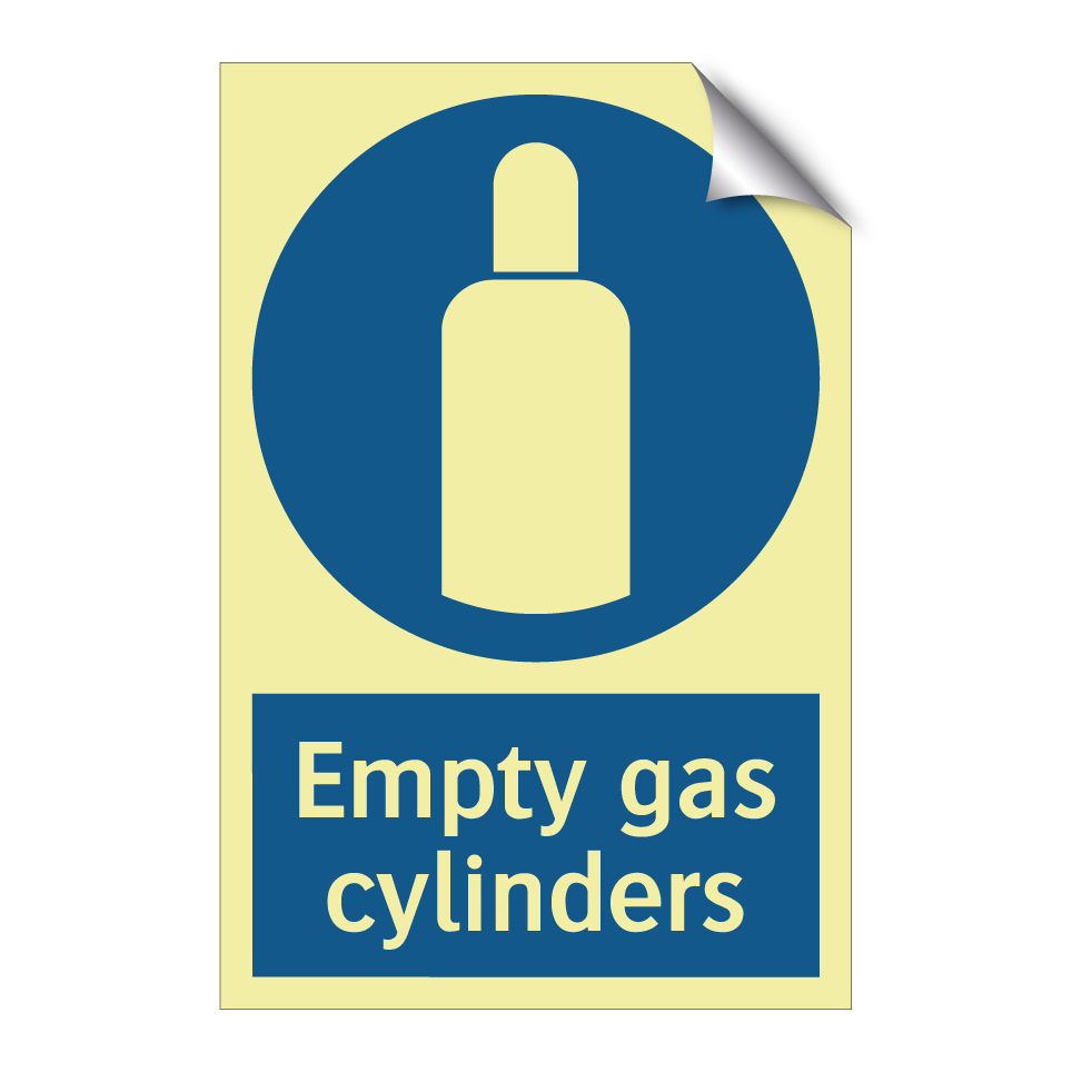 Empty gas cylinders