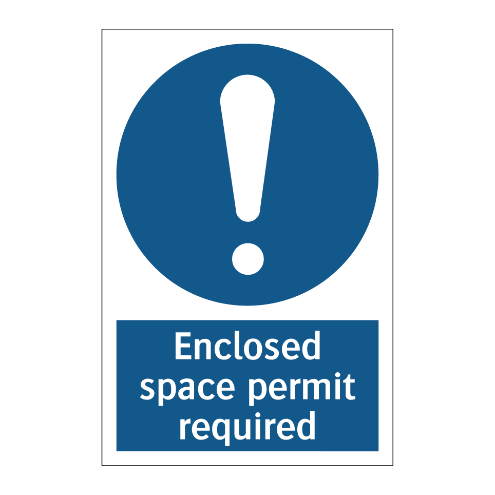Enclosed space permit required