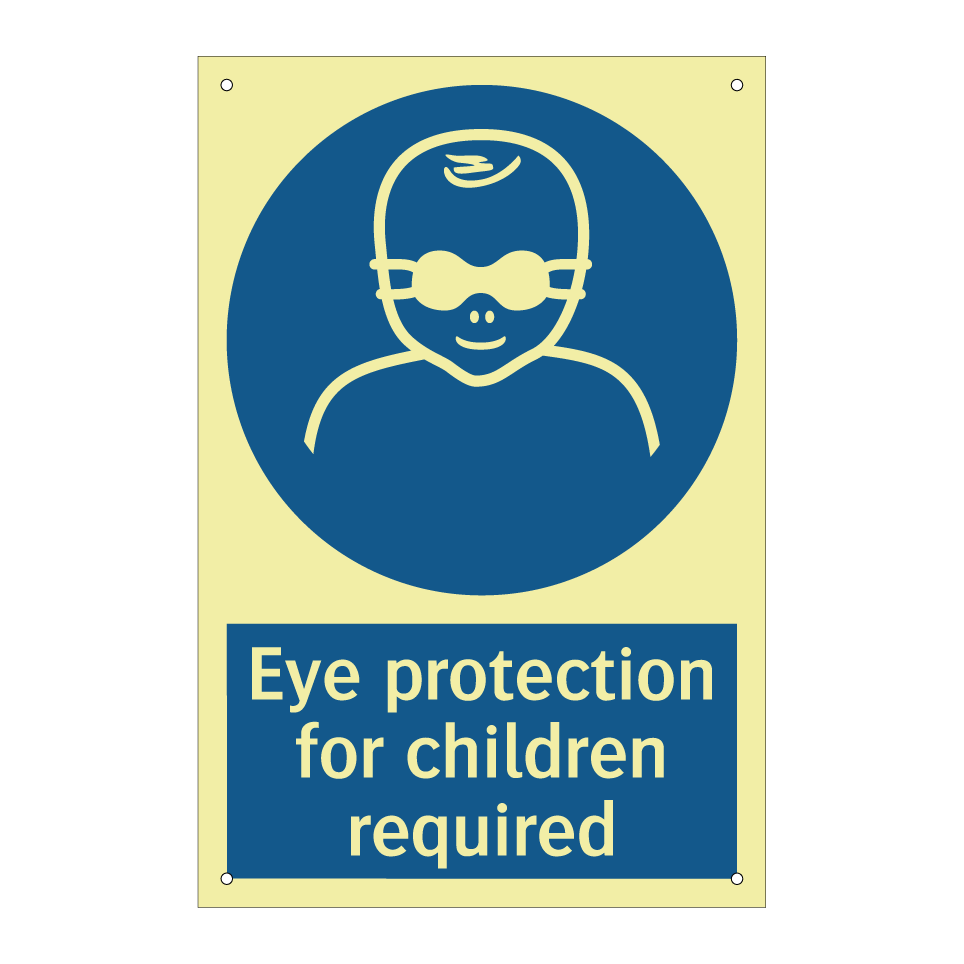 Eye protection for children required