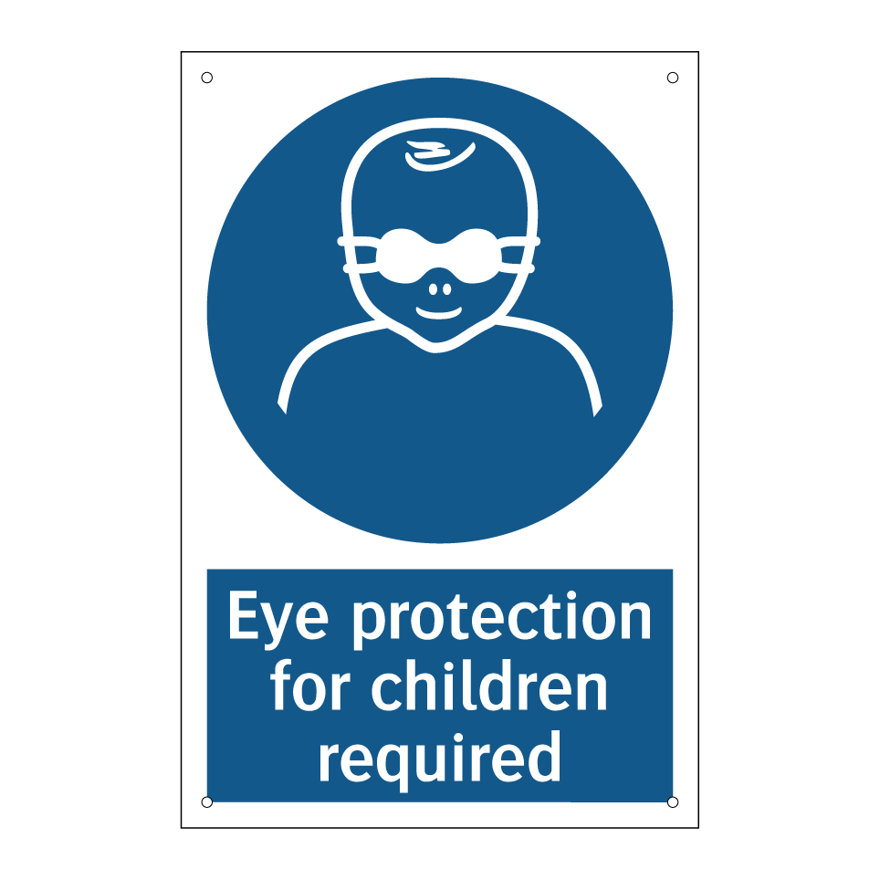Eye protection for children required