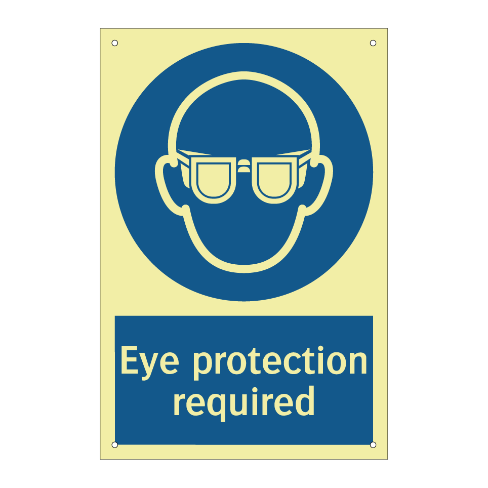 Eye protection required