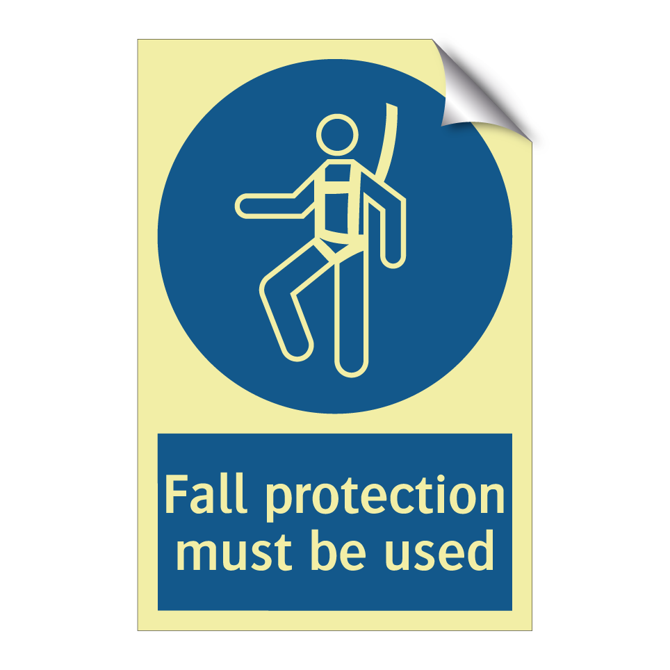 Fall protection must be used