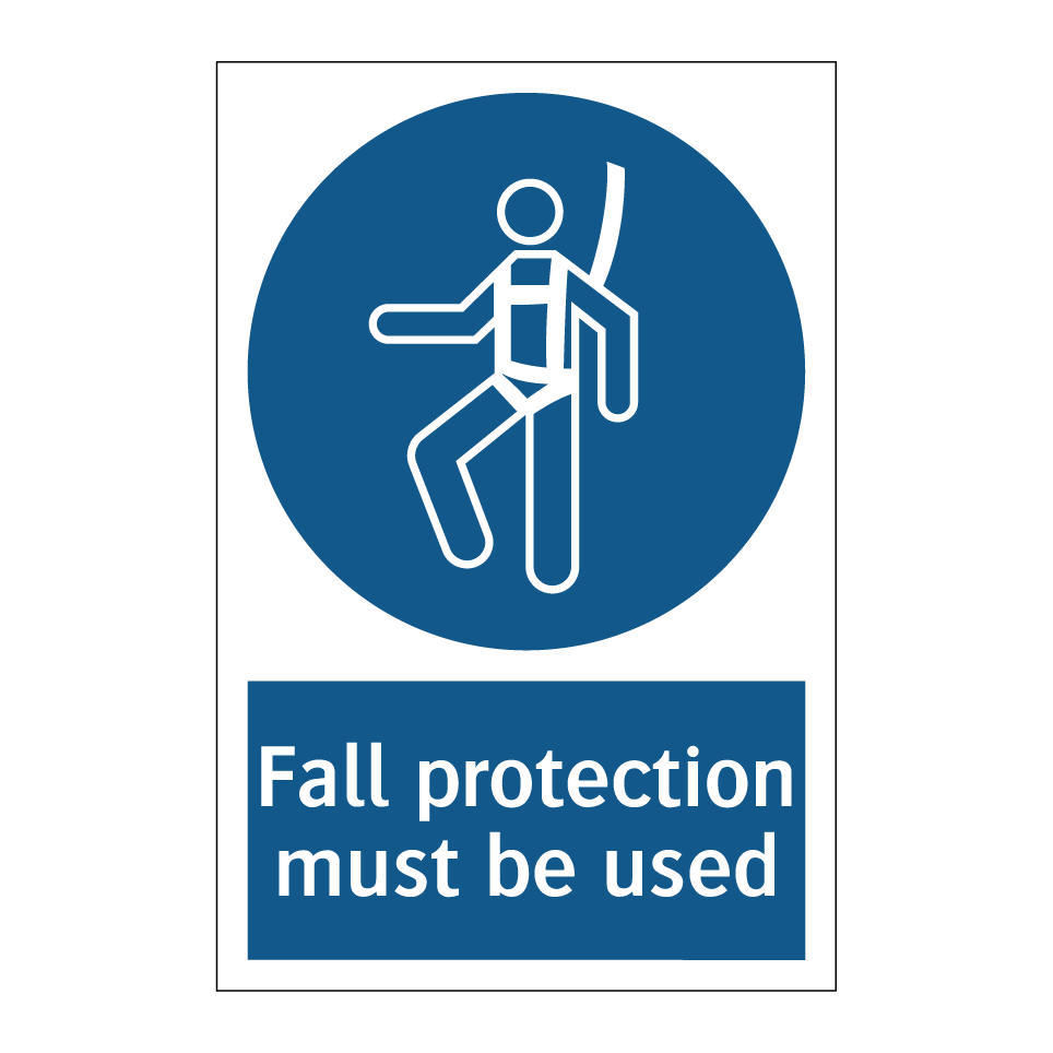 Fall protection must be used