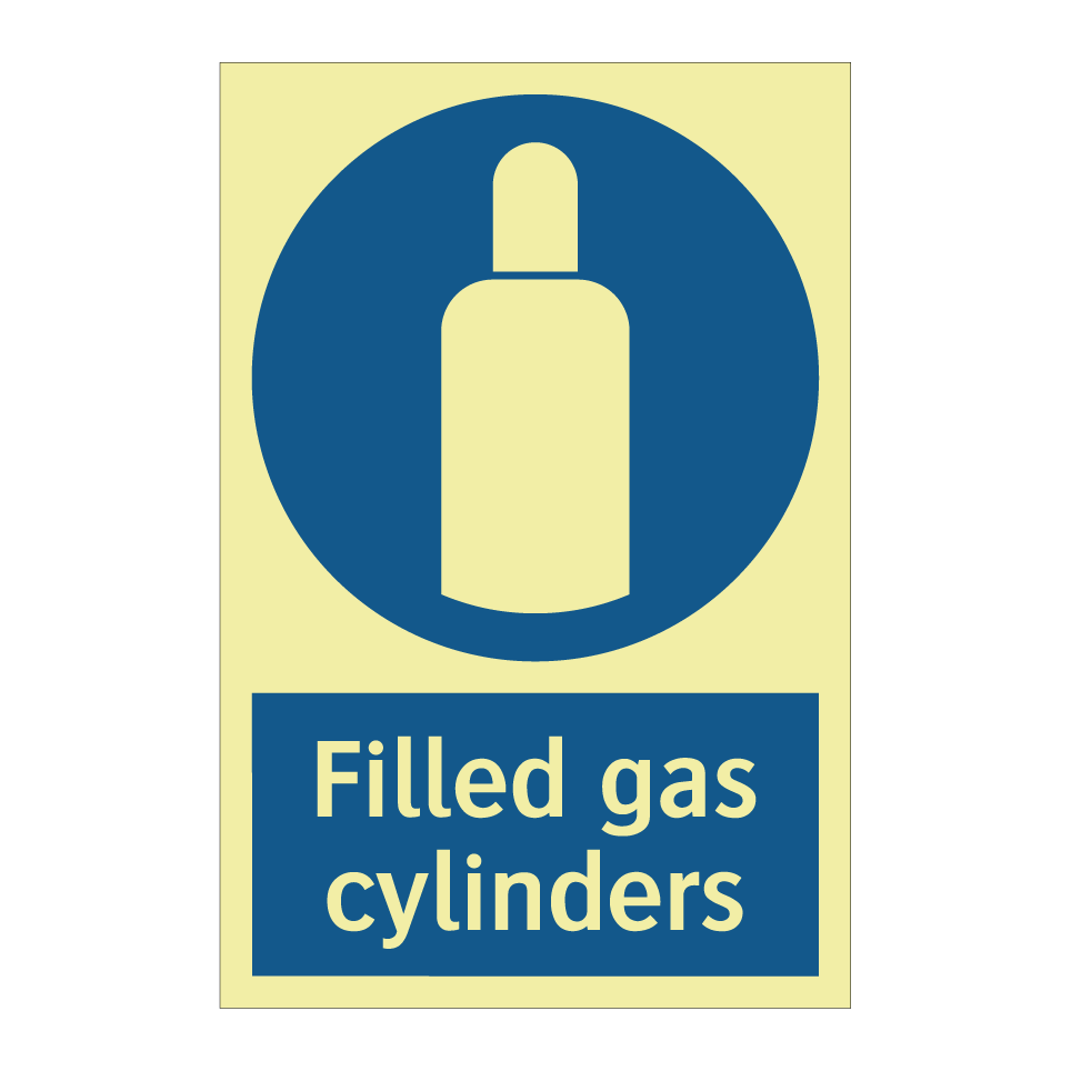 Filled gas cylinders