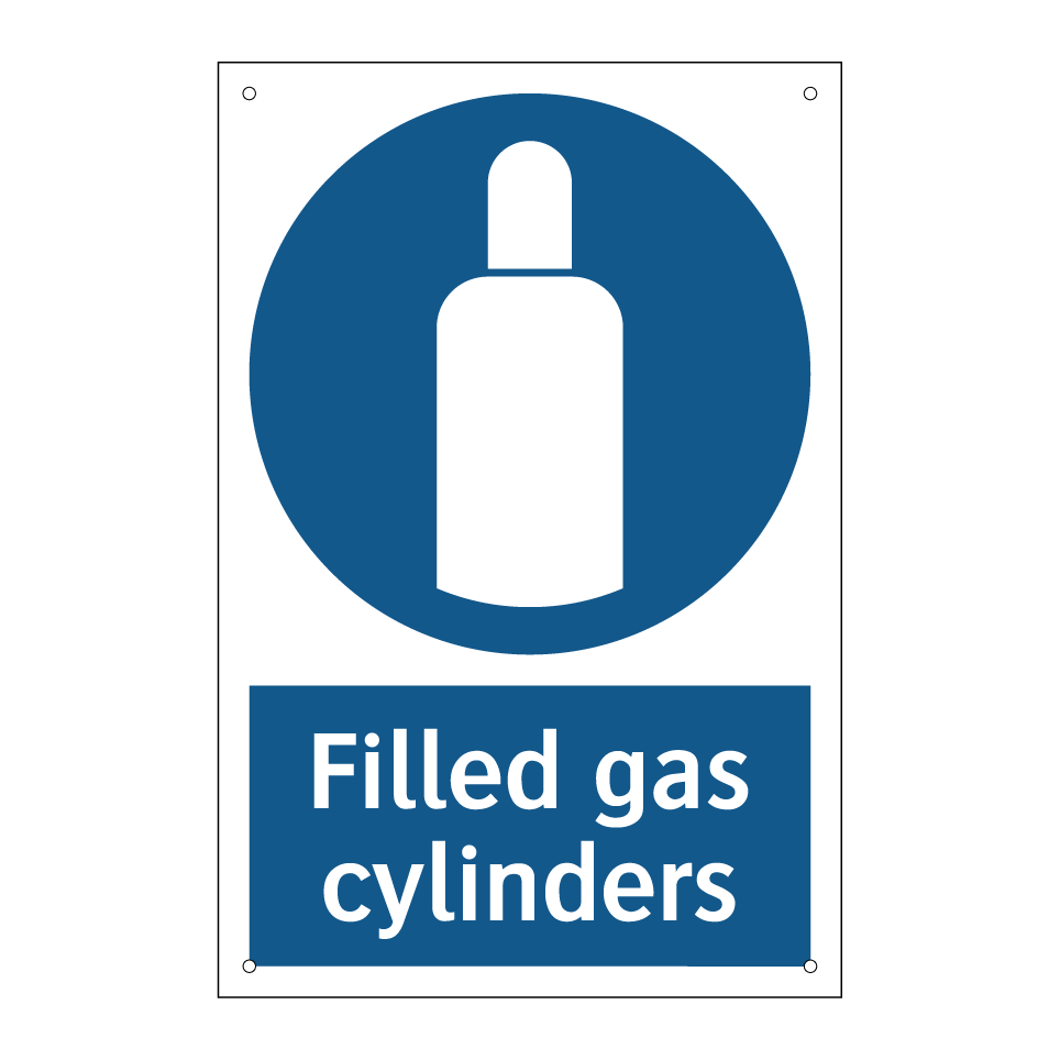 Filled gas cylinders
