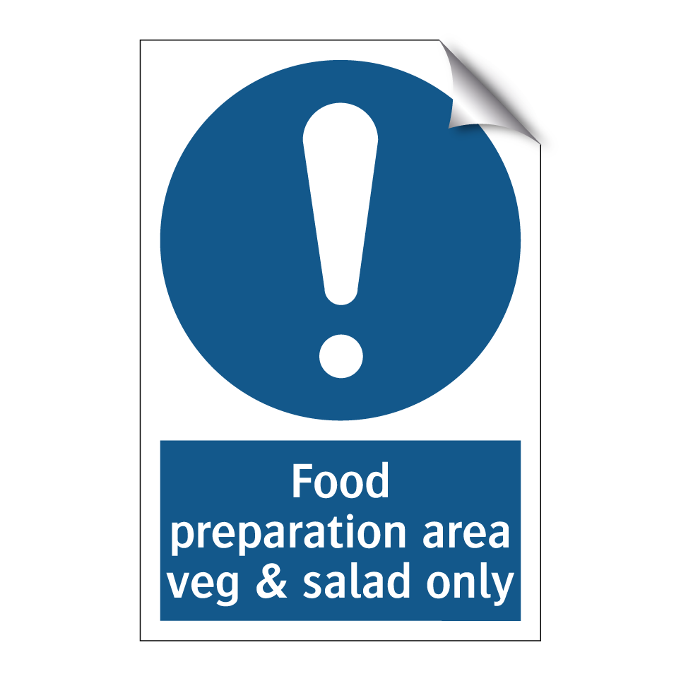 Food preparation area veg & salad only