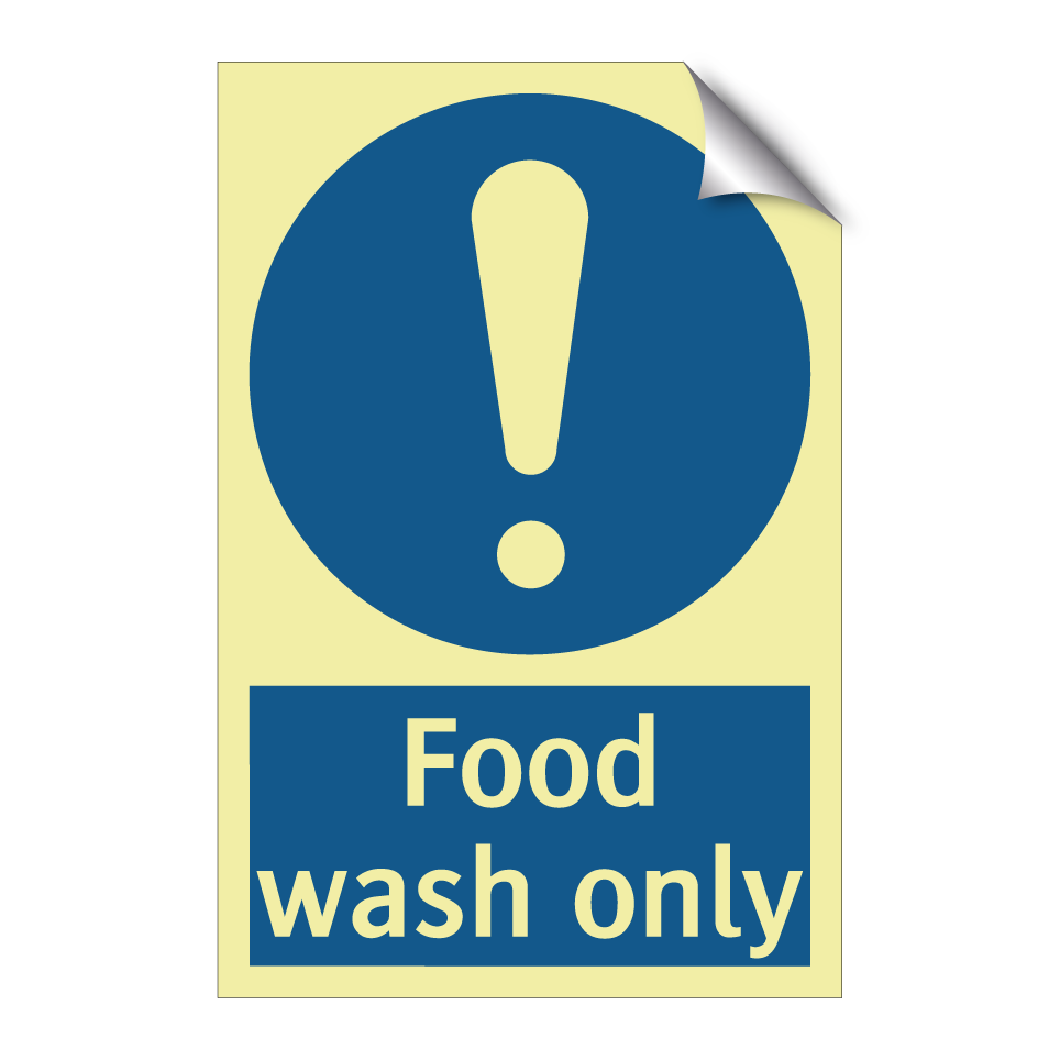 Food wash only