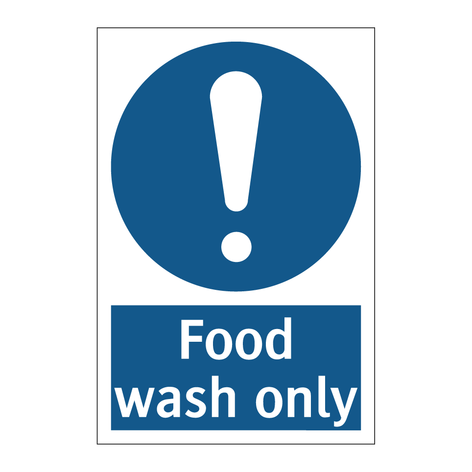 Food wash only